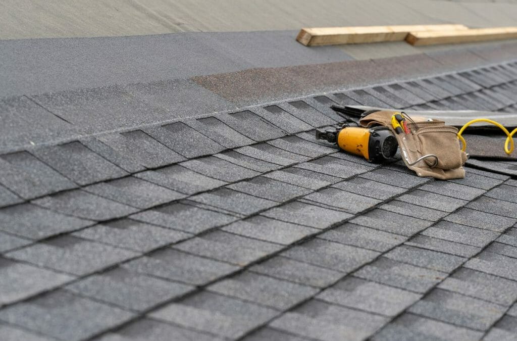 Installing an Asphalt shingle roofing with tools